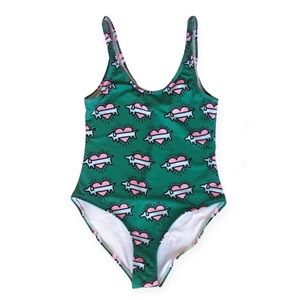 Beangoods Dachshund One Piece Swim Suit size women’s medium - wiener dog